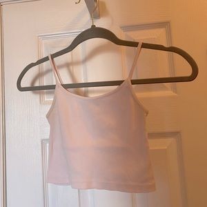 Baby pink crop top
